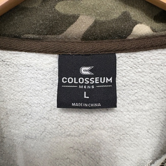 Colosseum LSU Camo Quarter-Zip, L - Picture 4 of 6